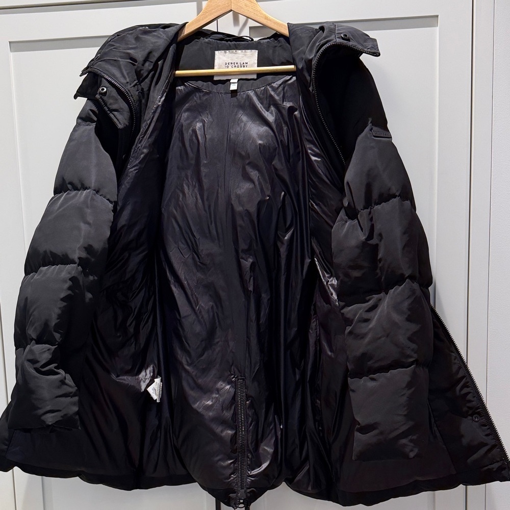 Derek Lam 10 Crosby Black Puffer Jacket - Size XL - Picture 5 of 5